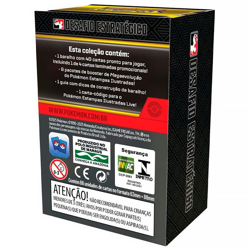 Box Pokémon Desafio Estratégico Mega Evolução ME01 88 Cartas 10049